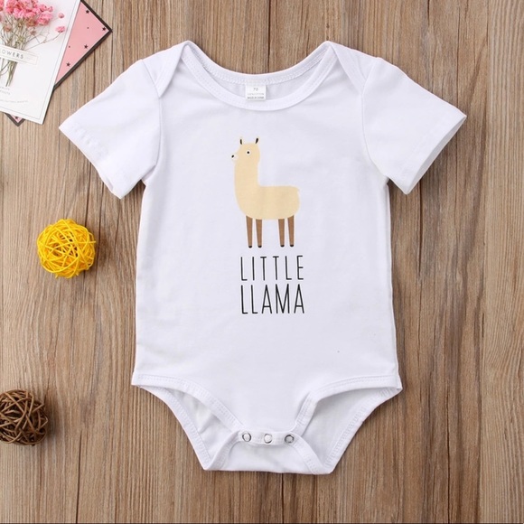 llama onesie baby